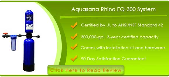 Aquasana Whole House Water Filter System Rhino EQ-300 3yr 300,000 gallon